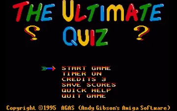 Ultimate Quiz II, The_Disk1 screen shot title